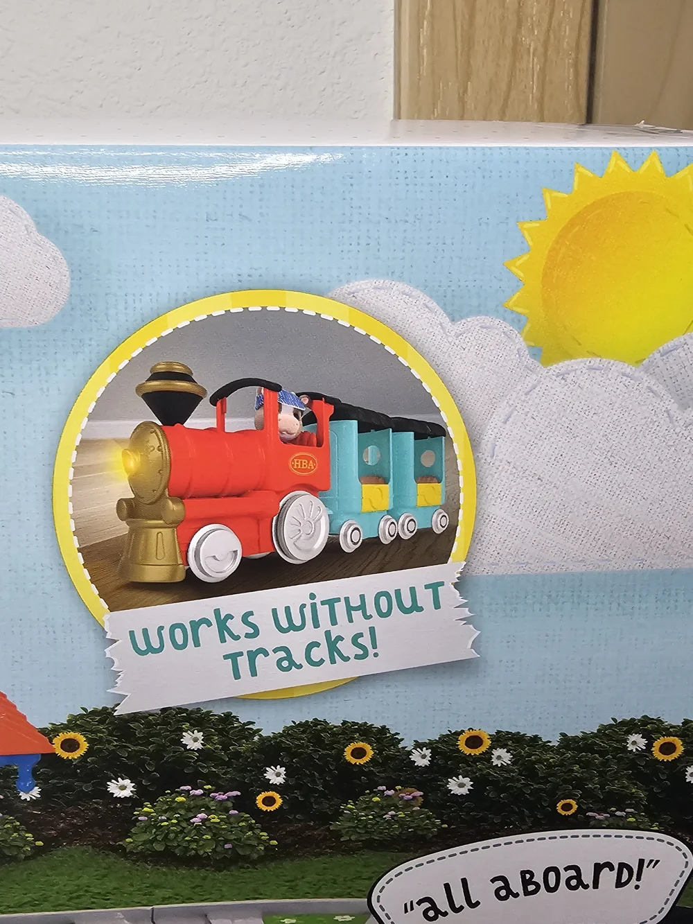 Thistlestop Train Station - Red & Teal Kids Train Playset